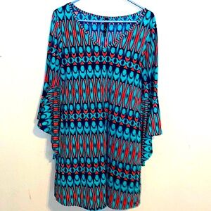 Vision Bell Sleeved Mini-Dress